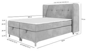 Boxspringbett TOLIE Braun