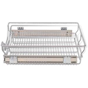 Drahtkorb 292466 (2er Set) Silber - Metall - 47 x 13 x 46 cm