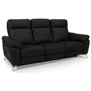 3-Sitzer Relaxsofa Selesta Schwarz - Metall - Textil - 96 x 101 x 222 cm