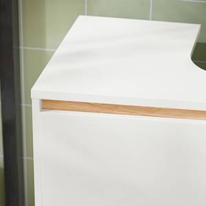 Meuble sous Lavabo BZR78-W Blanc - Bois manufacturé - Bois massif - Bois/Imitation - 60 x 60 x 30 cm