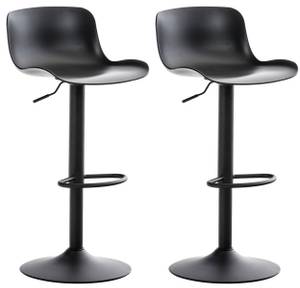 Tabouret de bar Almada Lot de 2 Noir