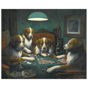 Leinwandbild Poker Game Textil - 2 x 50 x 60 cm