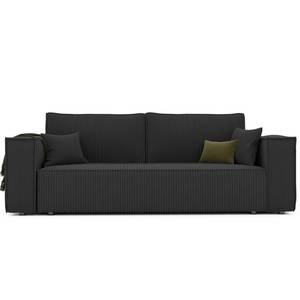 Sofa Bali Schwarz - Holzwerkstoff - 255 x 59 x 105 cm