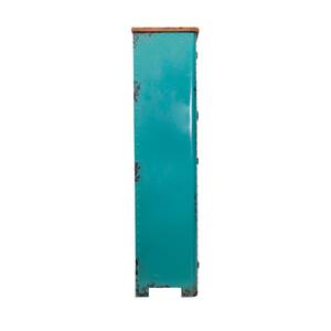 Armoire casier en métal turquoise Turquoise - Métal - 75 x 153 x 38 cm