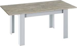 Ausziehbarer Tisch Midland Braun - Weiß