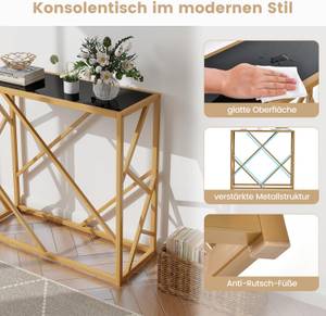 Konsolentisch VH33435NW Gold - Metall - 30 x 75 x 80 cm