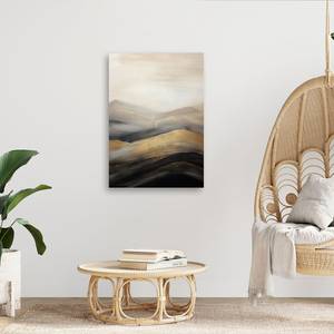 KUNSTDRUCK Golden Waves on Monochrome 2 70 x 100 cm