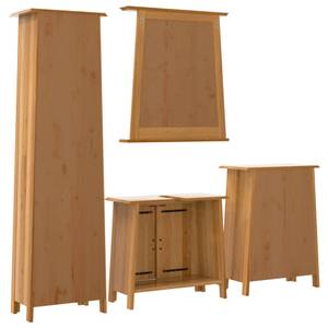 Badmöbel Set 3223464 (4-teilig) Braun - Massivholz - Holzart/Dekor - 70 x 63 x 32 cm