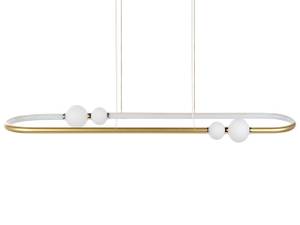 Lampe suspension FEALE Doré - Blanc