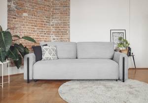 Sofa ZEPHYR Grau - Eiche Schwarzbraun Dekor