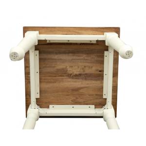 Table BASTIDE Imitation noyer - Blanc