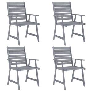 Gartenmöbel-Set Grau - Massivholz - Holzart/Dekor - 62 x 74 x 88 cm