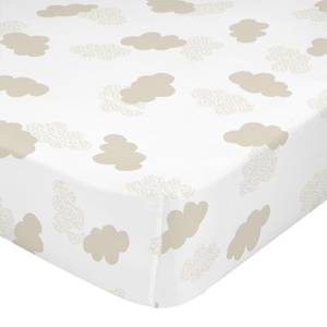 Clouds Drap-housse Beige - Textile - 4 x 90 x 200 cm