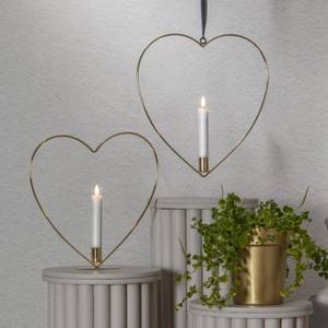 Dekorative Tischleuchte Flamme Heart Metall - 28 x 28 x 5 cm