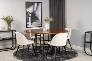 Essgruppe Copenhagen (5-teilig) Braun - Massivholz - 140 x 74 x 140 cm