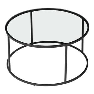 Table basse Kolari ronde noir Translucide