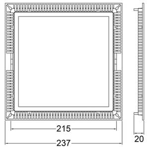 Einbaustrahler A-265676 Silber