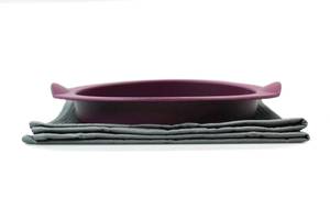 TUPPERWARE Glatte Runde lila + GLASTUCH Violett - Kunststoff - 16 x 2 x 16 cm