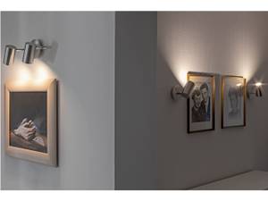 LED Wandstrahler Innen 1-flammig Silber - Metall - 11 x 11 x 16 cm