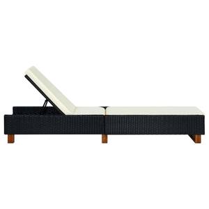 Chaise longue Noir