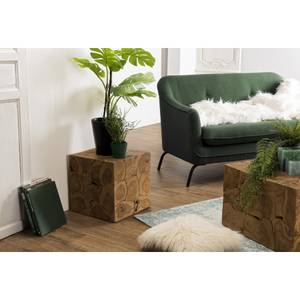 Cube nature en teck Marron - Bois massif - 40 x 40 x 40 cm