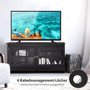 Fernsehtisch für Fernseher Schwarz - Holzwerkstoff - 49 x 61 x 114 cm