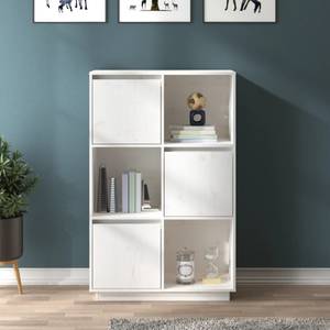 Highboard DE6369 Weiß - Massivholz - 35 x 117 x 74 cm