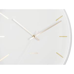 Horloge murale Globe D40cm Fer - Blanc