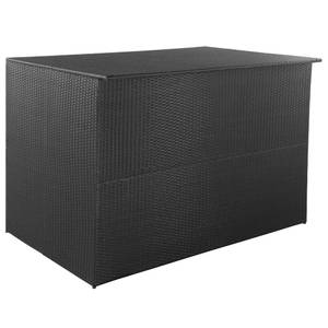 Outdoor Aufbewahrungsbox Schwarz - Metall - Polyrattan - 150 x 100 x 150 cm