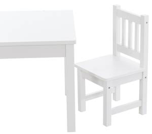 Kindersitzgruppe Mides Weiß - Holzwerkstoff - 56 x 47 x 52 cm