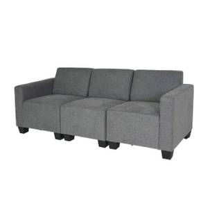 Modular 3-Sitzer Sofa Moncalieri Grau