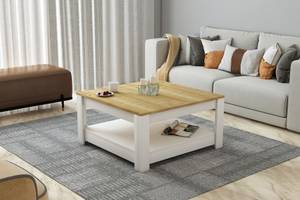 Athena Couchtisch Braun - Holzwerkstoff - 89 x 46 x 89 cm