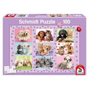 Puzzle Meine Tierfreunde 100 Teile Papier - 20 x 4 x 28 cm