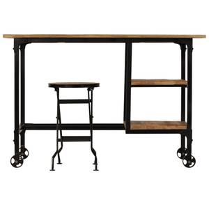 Schreibtisch 245261 Braun - Massivholz - Holzart/Dekor - 115 x 76 x 50 cm