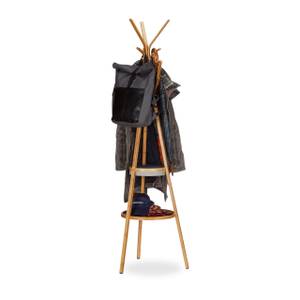 Porte-manteau en bambou Marron - Bambou - Textile - 50 x 171 x 50 cm