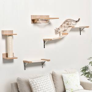 Katzenkletterwand D30-461 Braun - Holzwerkstoff - 26 x 18 x 100 cm