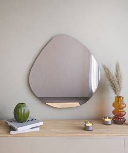 Miroir Dodentha Noir - Bois manufacturé - 3 x 60 x 60 cm