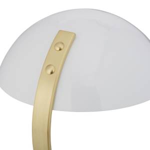 Weiße Tischlampe aus Metall Gold - Weiß - Metall - 25 x 30 x 27 cm