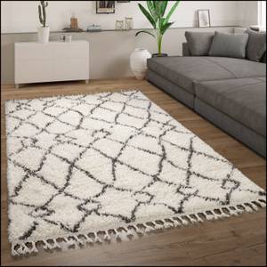 Hochflor-Teppich Orebro 170 Creme - 140 x 200 cm