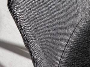 Gepolsterter Esstischstuhl grauem Stoff Schwarz - Grau - Textil - 58 x 82 x 54 cm