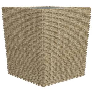 Ensemble de bistro (lot de 3) 3012962-2 Beige - Métal - Polyrotin - 42 x 43 x 42 cm