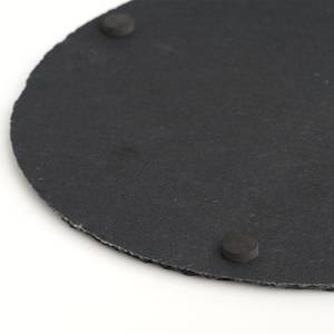 Servierplatte, rund, Schiefer Grau - Stein - 30 x 1 x 30 cm