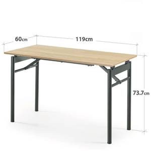 Schreibtisch MARE Braun - Metall - 60 x 74 x 119 cm