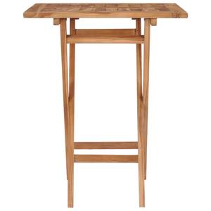 Table de jardin Marron - Bois massif - Bois/Imitation - 60 x 75 x 60 cm