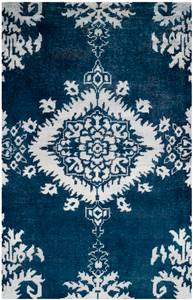 Innenteppich Salma STONEWASH Blau - Textil - 120 x 1 x 180 cm