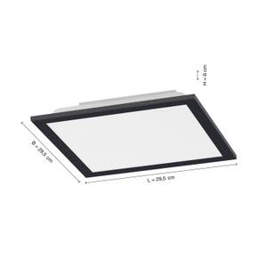 LED Panel Deckenlampe schwarz 30 x 6 x 30 cm