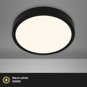 LED Aufbauleuchte, schwarz, 1xLED/24W Schwarz - Metall - 38 x 5 x 38 cm