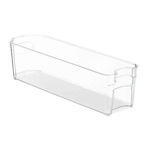 Bac de rangement pour réfrigérateur - 33 x 15 cm - transparent
