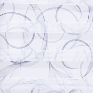 Doppelrollo Klemmfix Grau - Weiß - 60 x 150 cm