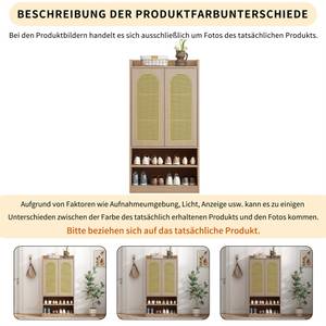 Schuhschrank Glamourös Ⅰ Braun - Holzwerkstoff - Holz teilmassiv - 40 x 115 x 60 cm